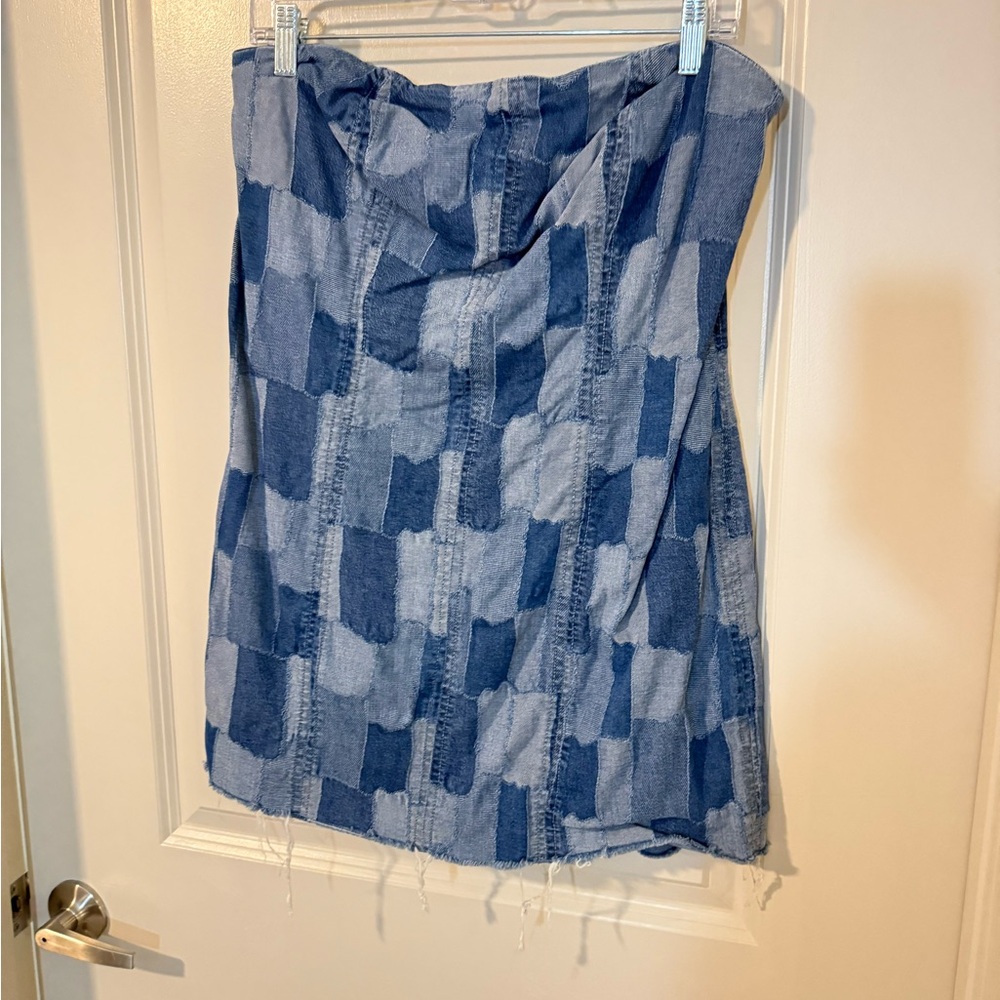 Wild and Fable Patchwork Denim Skirt